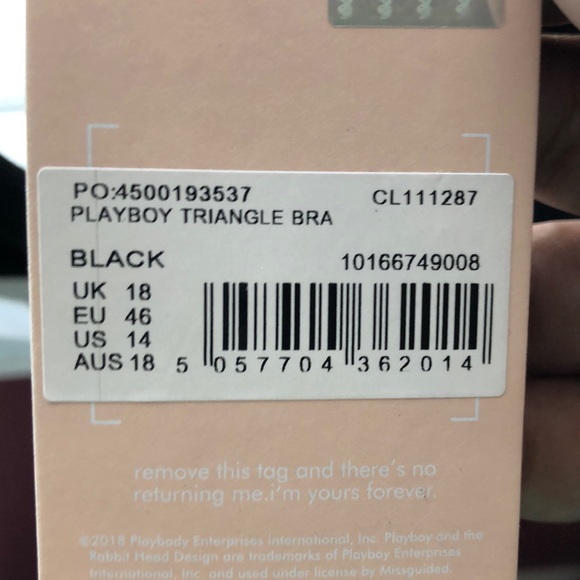 Playboy triangle Bra - Picture 3 of 3